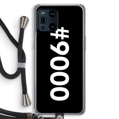 #9000: Oppo Find X3 Pro Transparant Hoesje met koord