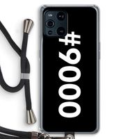 #9000: Oppo Find X3 Pro Transparant Hoesje met koord