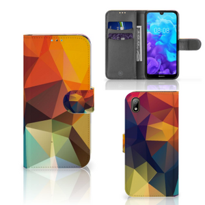 Huawei Y5 (2019) Book Case Polygon Color