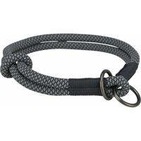 Trainingshalsbanden voor honden Trixie Soft Rope Zwart Grijs L/XL 55 cm