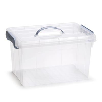 Opslagbox AZUL serie - met deksel - transparant - 18.5 liter - 42 x 30 x 24 cm - kunststof