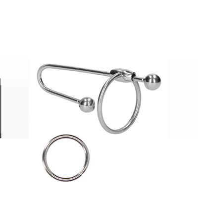 Ouch! by Shots RVS Penis Plug met Bal - 0,4 / 10 mm