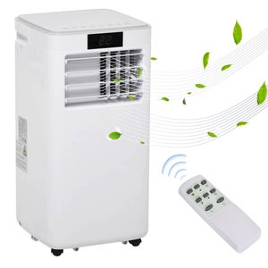 Mobiele Airco - Airconditioning - 8000 BTU - 24 - uurs timer - Airco op wielen met Afstandsbediening