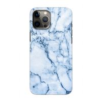 Blauw marmer: Volledig geprint iPhone 12 Hoesje
