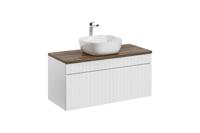 Comad Iconic White badkamermeubel 100cm met waskom wit