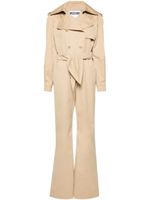 Moschino trench-inspired double-breasted jumpsuit - Tons neutres