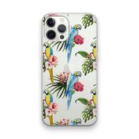 Kleurrijke papegaaien: iPhone 12 Pro Max Transparant Hoesje