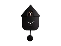 Wall clock Modern Cuckoo ABS black