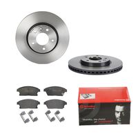 Remmenset, remschijf BREMBO, Remschijftype: Binnen geventileerd, Inbouwplaats: Vooras, u.a. für Opel, Vauxhall, Chevrolet - thumbnail