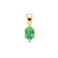 14K Geelgouden Hanger met Mei Geboortesteen - 13x4,5mm