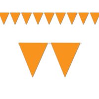 Sterke oranje vlaggenlijn 3.5 meter voor binnen en buiten - Feestslingers