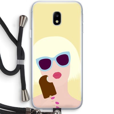 Ice cream: Samsung Galaxy J3 (2017) Transparant Hoesje met koord