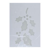Kerst raamsjablonen/raamdecoratie hulsttakken plaatjes 35 cm Kerst raamsjablonen/raamdecoratie hulsttakken plaatjes 35 cm