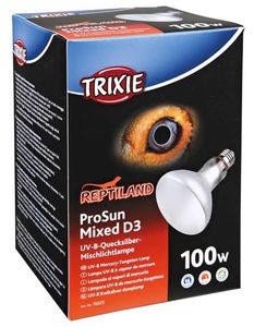 Trixie reptiland prosun mixed d3 uv-b lamp zelfstartend (100 WATT 9,5X9,5X13 CM)