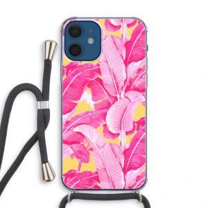 Pink Banana: iPhone 12 mini Transparant Hoesje met koord