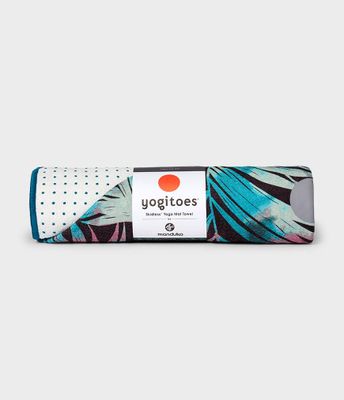Manduka Yogitoes Skidless Yoga Handdoek - Tropics Black