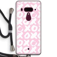 XOXO: HTC U12+ Transparant Hoesje met koord