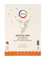 Schetsblok qrea a5 24vel 120gr gelijmd | 5 stuks