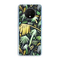 Tropical Palms Dark: OnePlus 7T Transparant Hoesje