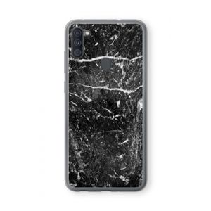 Zwart marmer: Samsung Galaxy A11 Transparant Hoesje