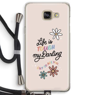 Tough Life: Samsung Galaxy A5 (2016) Transparant Hoesje met koord
