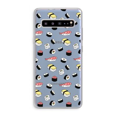 Sushi time: Samsung Galaxy S10 5G Transparant Hoesje