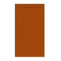 Douchebak + Sifon Allibert Rectangle 160x90 cm Satijn Koper Oranje Allibert
