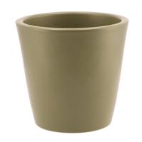 DK Design&nbsp;bloempot/plantenpot - Vinci - olijfgroen mat - voor kamerplant - D16 x H18 cm - Plantenpotten