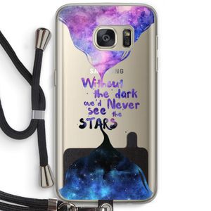 Stars quote: Samsung Galaxy S7 Transparant Hoesje met koord