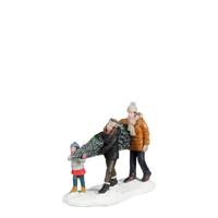 Helping mom and dad with the tree l9,5xb4xh7,5cm - Luville