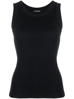 STYLAND débardeur en maille à design nervuré - Noir