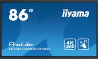 iiyama TE8614MIS-B1AG beeldkrant Interactief flatscreen 2,17 m (85.6") LCD Wifi 435 cd/m² 4K Ultra HD Zwart Touchscreen Type processor Android 24/7