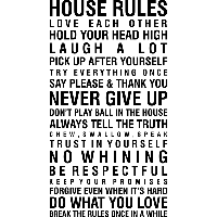 House rules - Muursticker