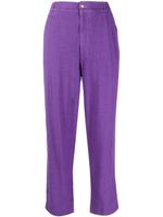 Dolce & Gabbana Pre-Owned pantalon droit à détails de plis (années 1990) - Violet