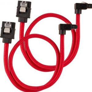 Corsair CC-8900280 SATA-kabel 2 stuks 0,3 m Zwart, Rood
