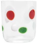 Carlo Moretti verre à détails de pois - Blanc