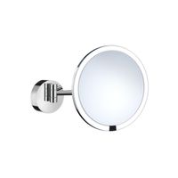 Smedbo Vergrotingsspiegel Outline Draaibaar Met LED Verlichting Diameter 21.5 cm Wit Chroom