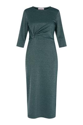 Valerie sparkle dress - bottle green/silver - 13326