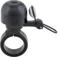 CONTEC mini fietsbel "diamond bing" ct mini bell diamond bing, black/silver, 22.2m