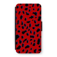 Red Leopard: iPhone 12 Flip Hoesje