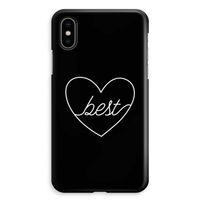 Best heart black: iPhone XS Max Volledig Geprint Hoesje