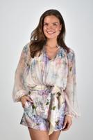 Zimmermann blouse Dawning Billow multi hydrangea