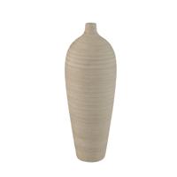 Cavinn Beige matte keramische flesvaas L