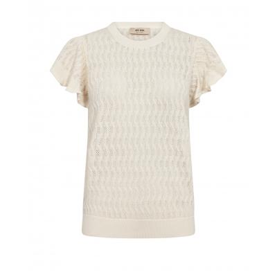 Mos Mosh - Beige | Dames | Top | Beige | S | regular | Kamst mode