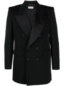 Saint Laurent blazer à boutonnière croisée - Noir