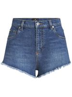 ETRO short court en jean à logo - Bleu