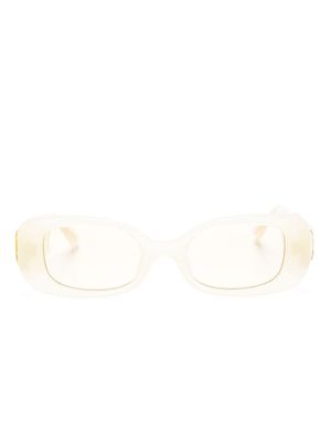 Linda Farrow x Nima Benati lunettes de soleil rectangulaires Lola - Jaune