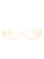 Linda Farrow x Nima Benati lunettes de soleil rectangulaires Lola - Jaune - thumbnail