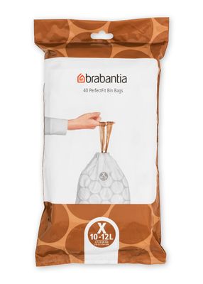 Brabantia afvalzak X 10-12 liter 40 stuks