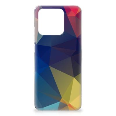 Xiaomi Redmi 10C | TPU Hoesje | Polygon Dark